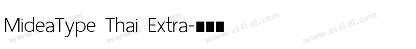MideaType Thai Extra字体转换